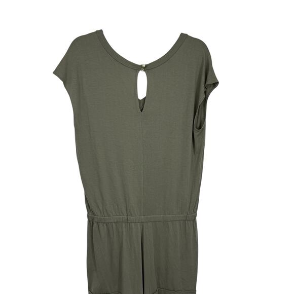 Lascana Venus Romper Short Sleeve V Neck Shorts Women size 8 Green - Picture 2 of 12